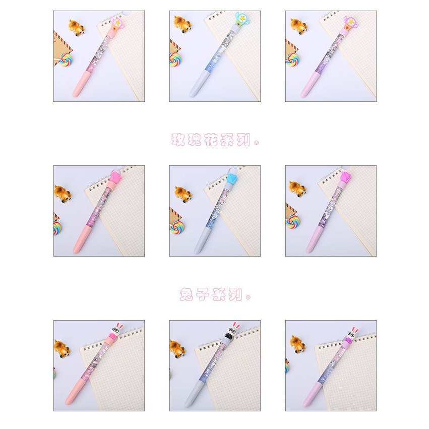 Jual Pulpen gel kuda unicorn bunga angsa glitter gel pen imut lucu pena ...