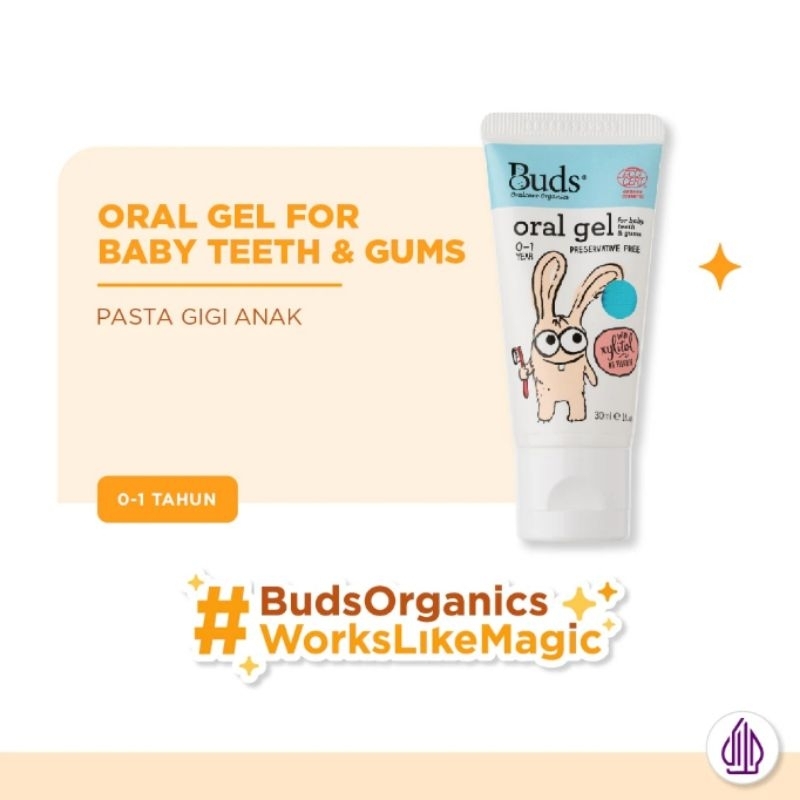 Jual Buds Baby Oral Gel for Baby Teeth & Gums | Odol Pembersih Gusi ...