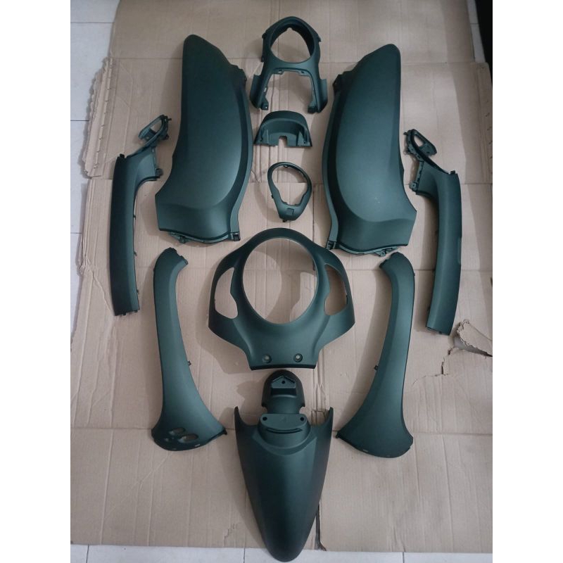 Jual full body hijau doff Scoopy new LED PRESTIGE 2023 k2f original