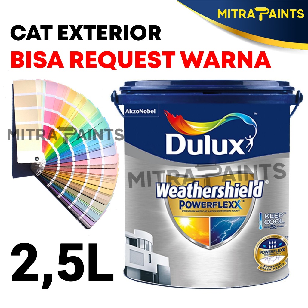 Jual Dulux Weathershield Powerflexx 2 5 Liter Cat Tembok Exterior