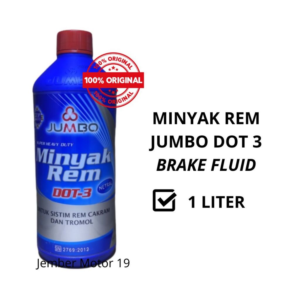 Jual MINYAK REM JUMBO DOT 3 1 LITER ORIGINAL | Shopee Indonesia