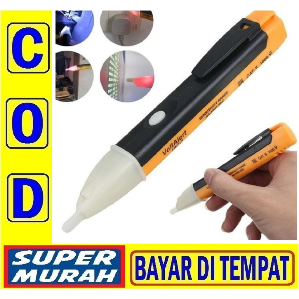 Jual TESPEN SENSOR Test pen Digital Non Contact Ac Pengukur Arus ...