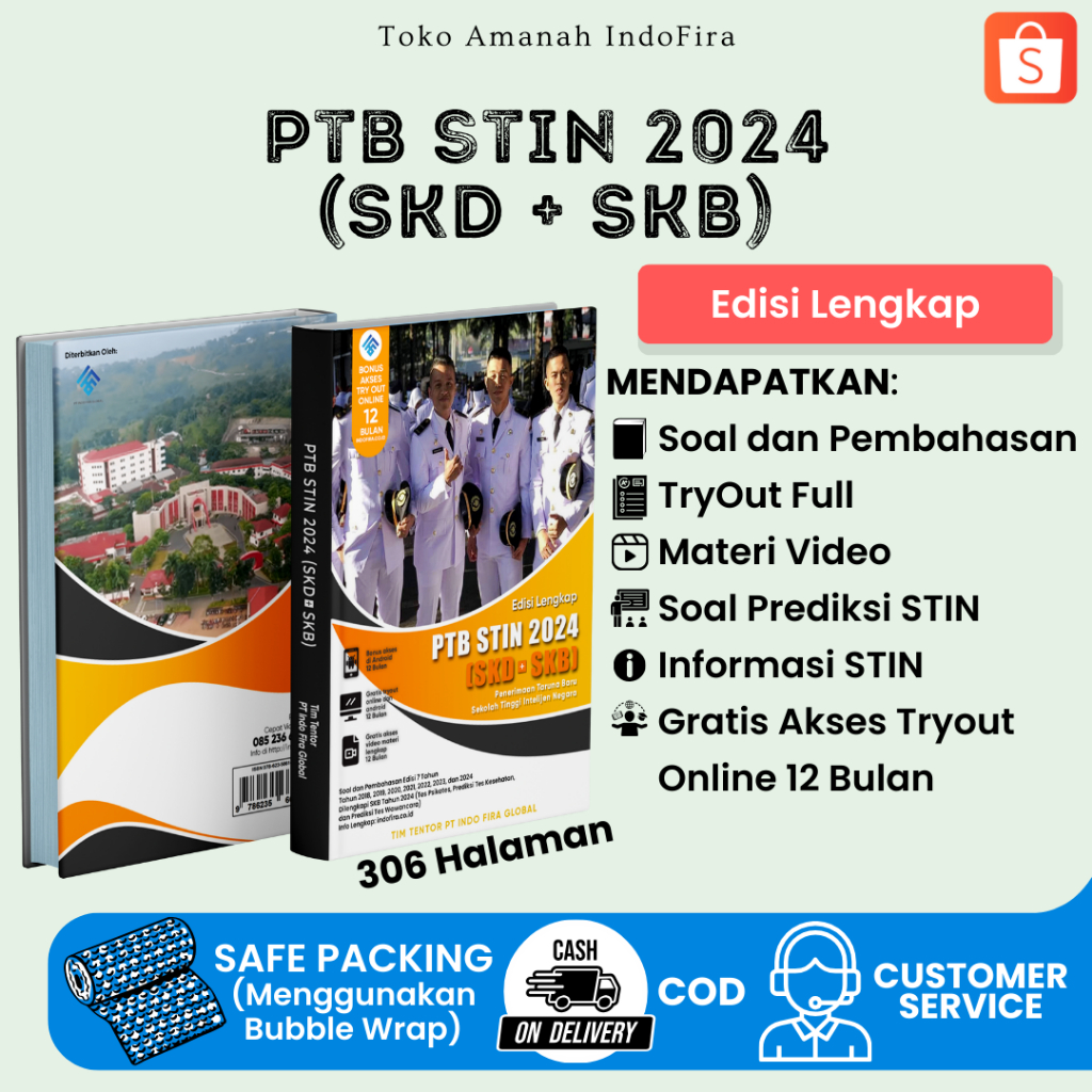 Jual Edisi Terbaru Buku PTB STIN 2024 [SKD + SKB] (Edisi Lengkap + Soal ...