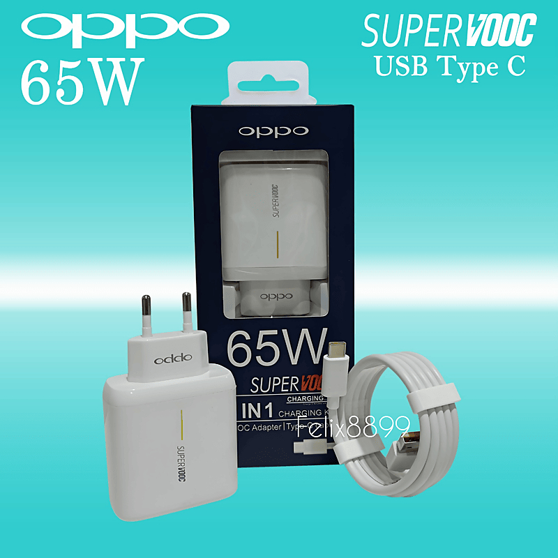 Charger Casan Oppo Original 65 Watt Super Vooc Type C
