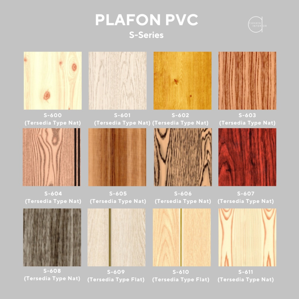 Jual S-SERIES PLAFON PVC MOTIF BERAGAM ANTI RAYAP ANTI AIR | Shopee ...