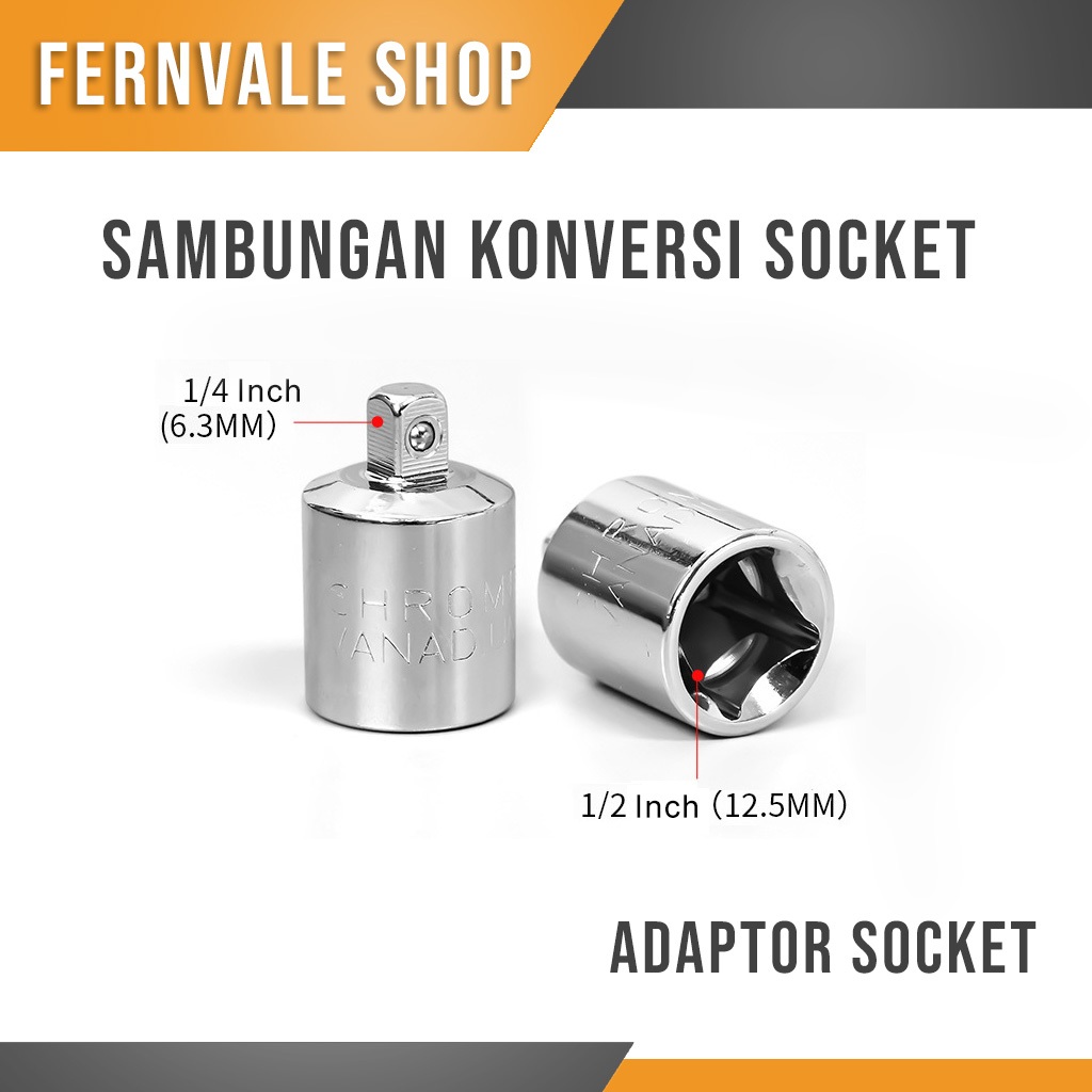 Jual Adaptor Konektor Sambungan Konversi Mata Kunci Shock Shopee Indonesia