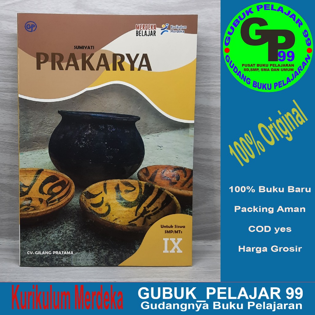 Jual PRAKARYA Kelas 9 SMP/MTs Kurikulum Merdeka Penerbit Gilang Pratama ...