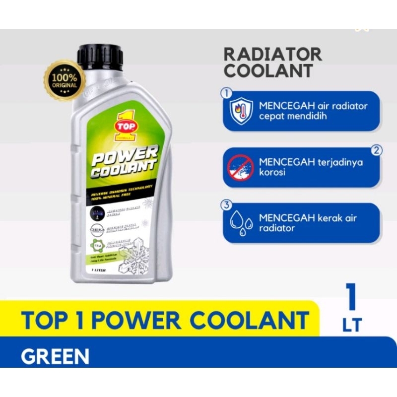 Jual RADIATOR COOLANT TOP 1 / TOP1 / TOP ONE POWER COOLANT 1 LITER
