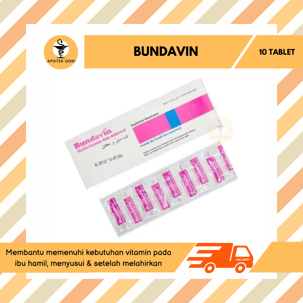 Jual Bundavin Strip 10 Tabletmultivitamin Hamil Dan Menyusui