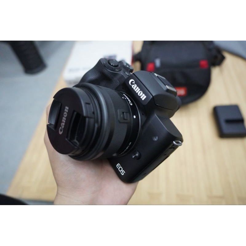 Jual canon eos m50 kit full set camera/ kamera vlof | Shopee Indonesia