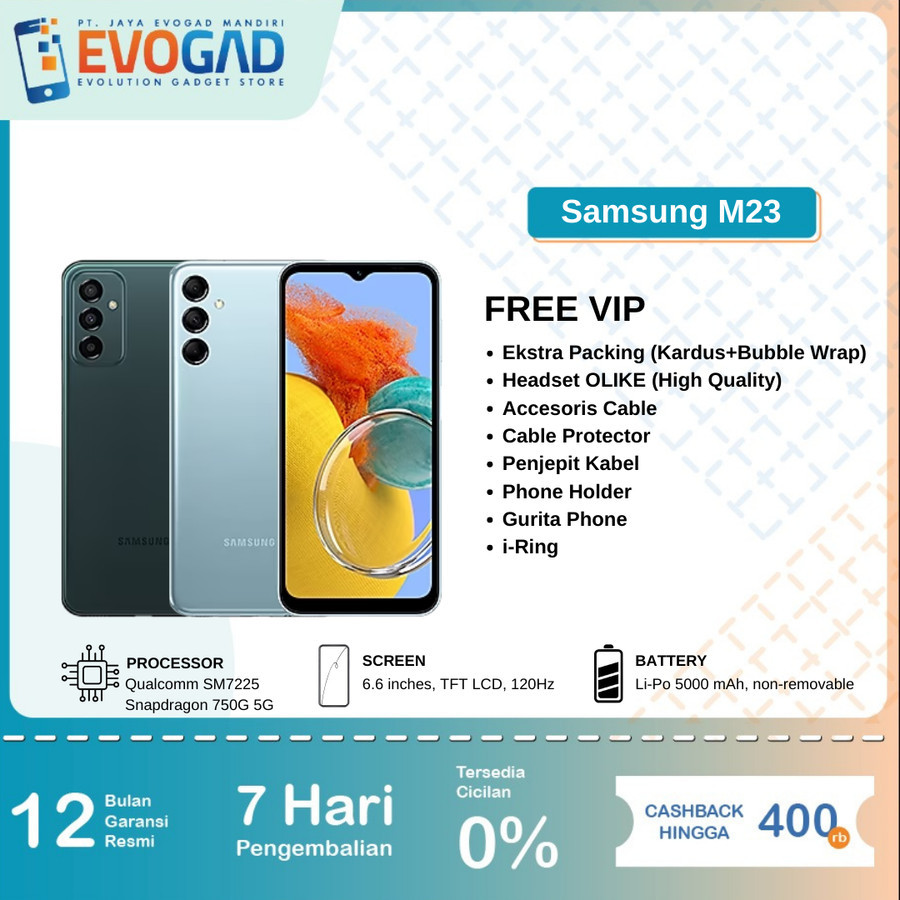 Jual Samsung Galaxy M23 5G 6/128GB Garansi Resmi Samsung Indonesia ...