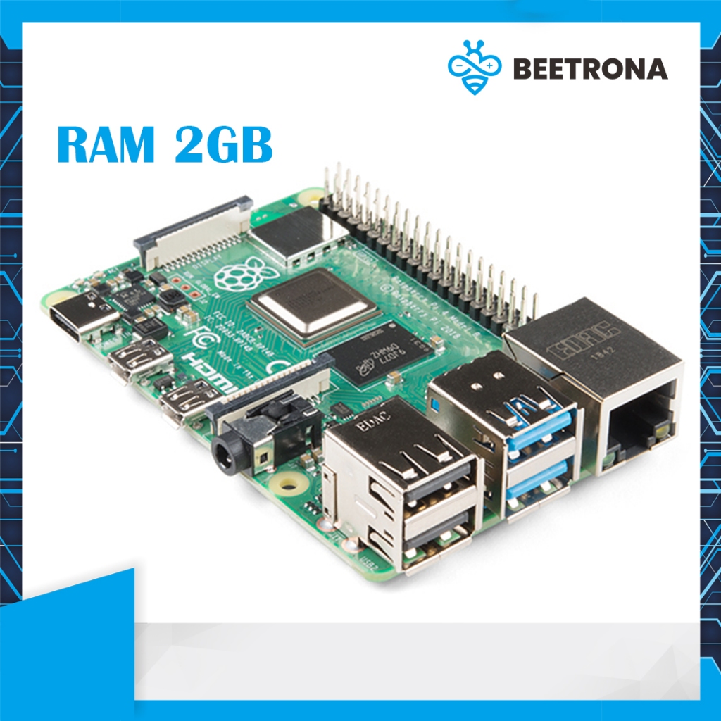 Jual Raspberry Pi 4 Model B RAM 2GB Mini PC Board | Shopee Indonesia