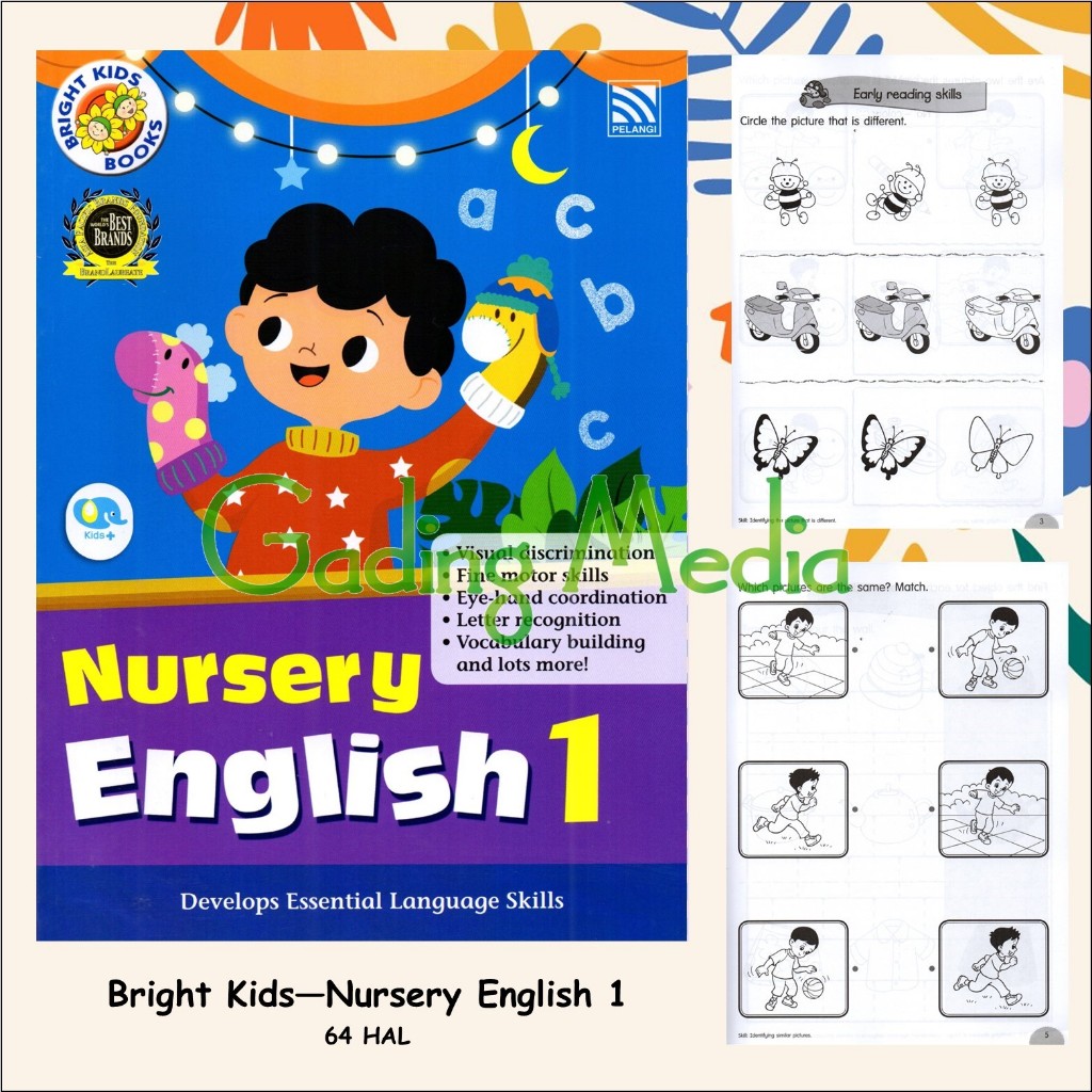 Jual Bright Kids Books Nursery 1 English Buku Latihan Soal Kbtk