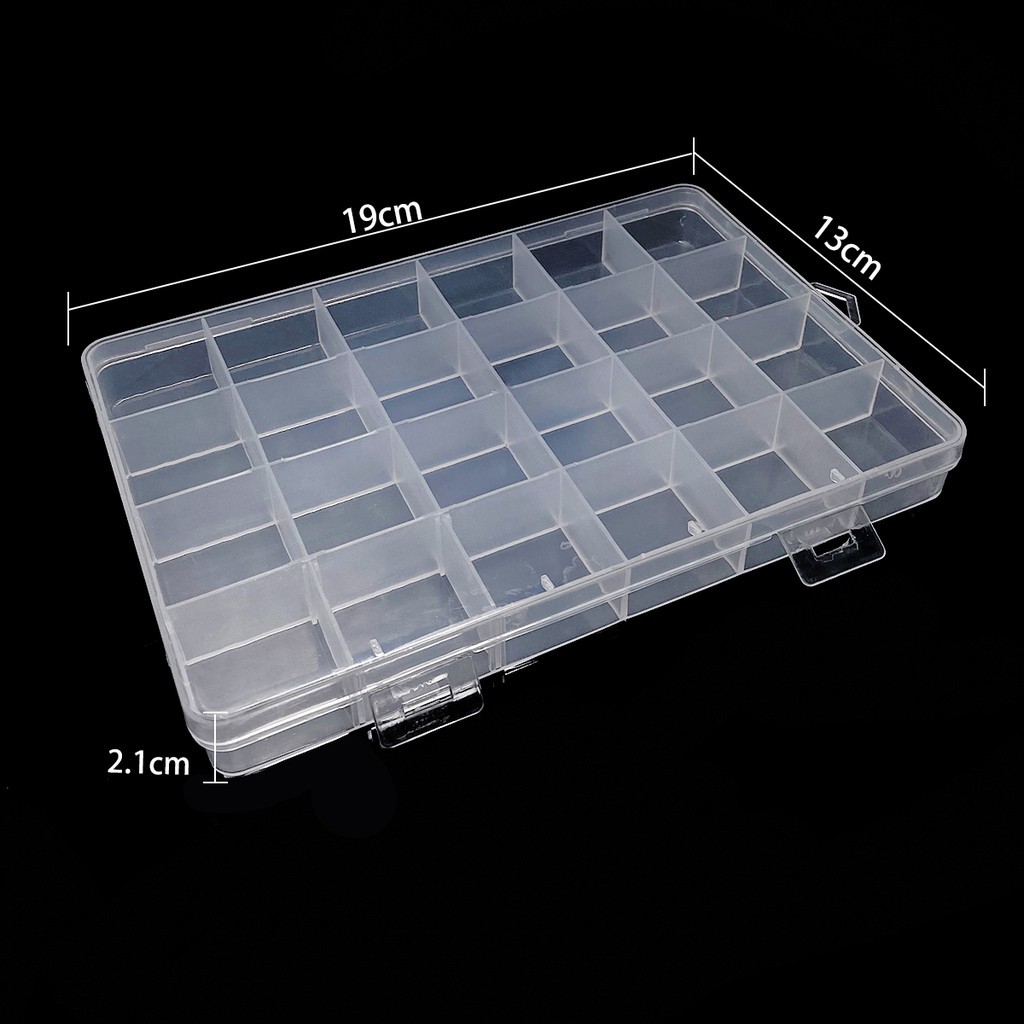 Jual 1-5pcs Box Transparan Manik Manik Ukuran Beragam Box Plastik Untuk ...