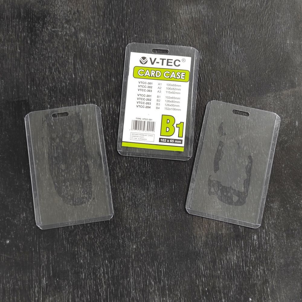 Jual V-TEC Card Case B1 B2 B3 B4 / ID Card Satuan / Plastik Kartu ...