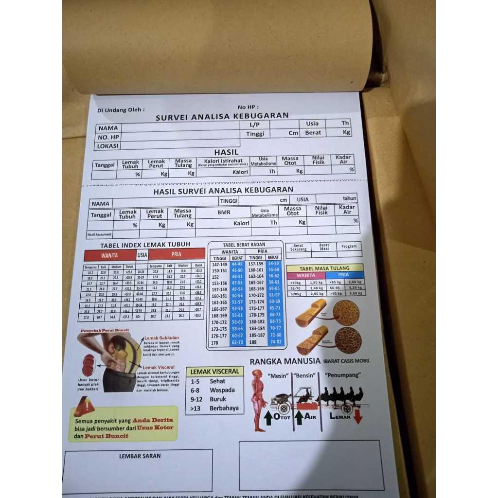 Jual Buku PDNC atau Survey Analisa Kebugaran | Shopee Indonesia