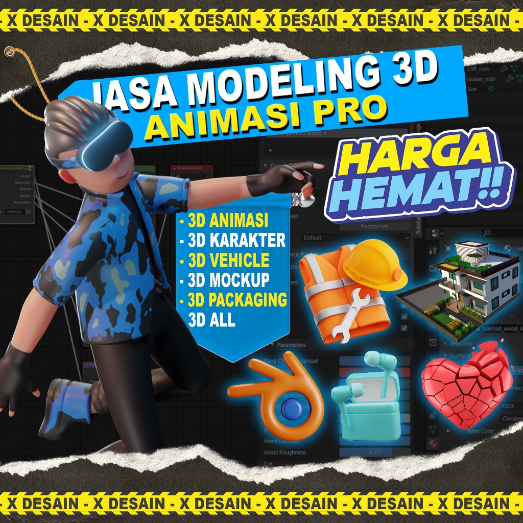 Jual JASA MODELING 2D,3D ANIMASI | ANIMASI PROMOSI,KARAKTER,ASET