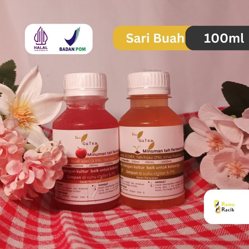 Jual Kombucha Minuman Teh Fermentasi Gutea 100 Ml Shopee Indonesia 7258