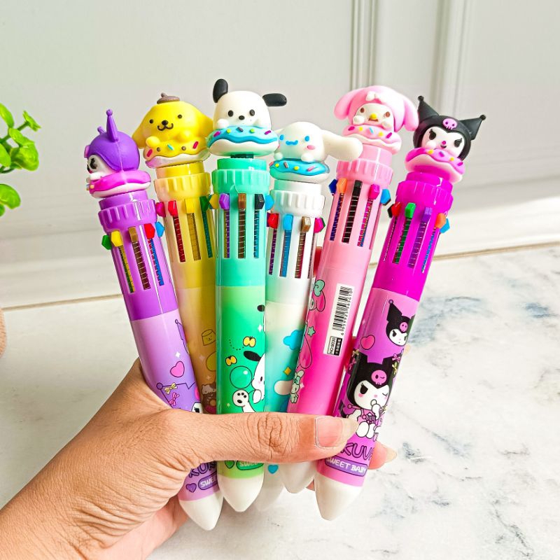 Jual Pulpen 10 Warna Sanrio Pastel Warna Warni Cinnamoroll Melody ...