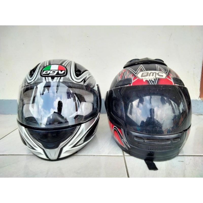 Jual helm full face jadul original agvbmc Shopee Indonesia