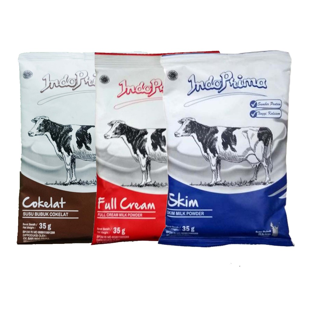 Jual Indoprima susu bubuk sachet 35g / susuk bubuk coklat 35g indoprima ...