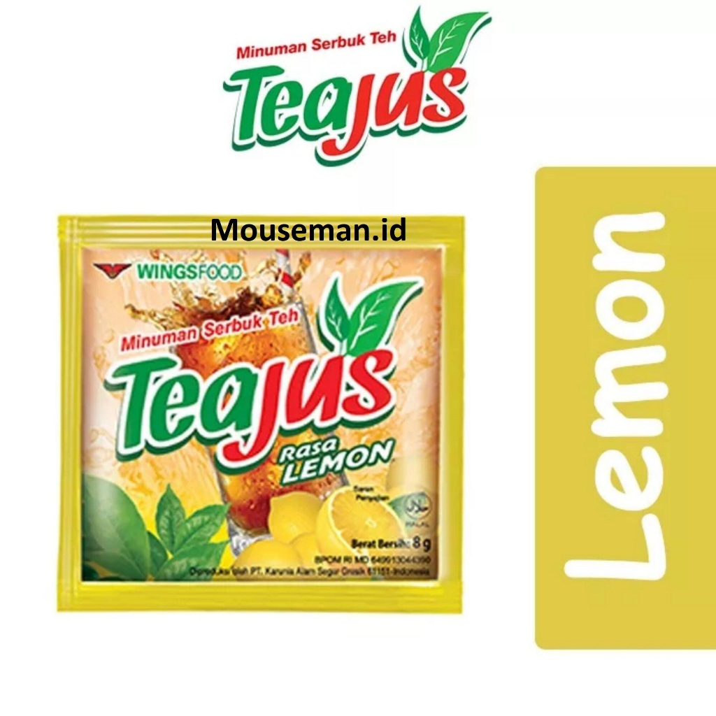 Jual Minuman Serbuk Teh Instan Tea Jus Rasa Lemon Sachet Teajus 8gr Shopee Indonesia 1853