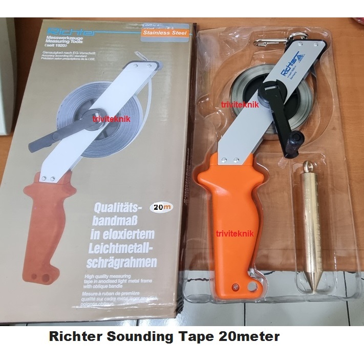 Jual ritcher meteran tangki minyak ss,richter sounding tape oil depth ...