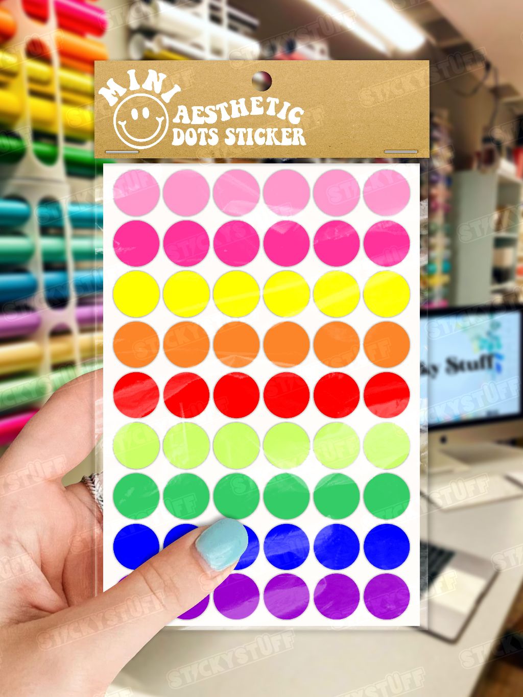 Jual Color Dot Stiker Bulat 1cm isi 96Pcs Lingkaran - Mini Label ...