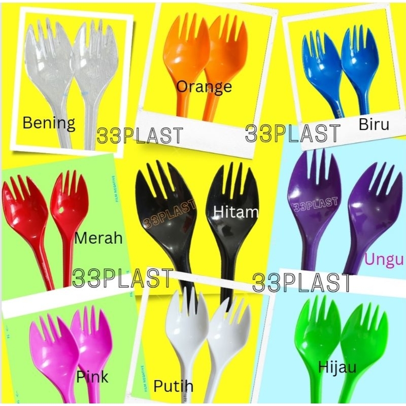 Jual Spork Sendok Garpu 2in1 Isi 25pcs Shopee Indonesia