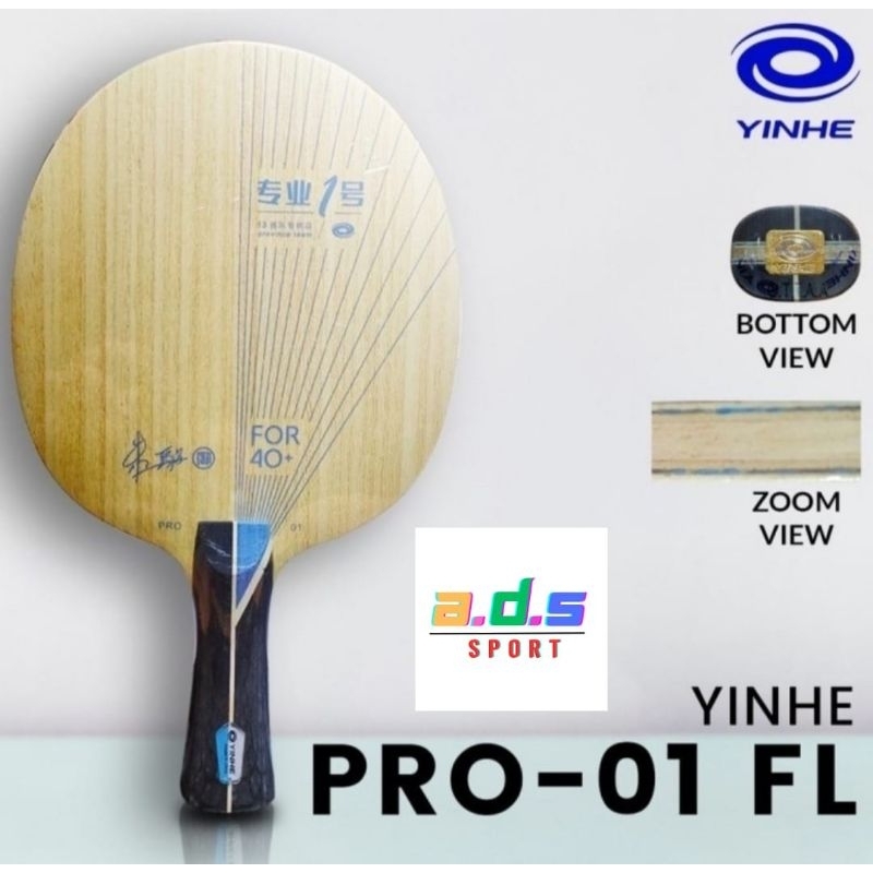 Jual Yinhe Pro 01 Alc Carbon kayu blade bet pingpong 100%Original ...