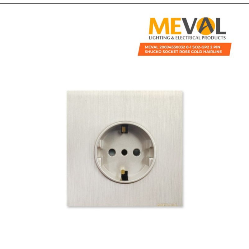 Jual Saklar meval minimalist WHITE & ROSE GOLD series IB Engkel/seri ...