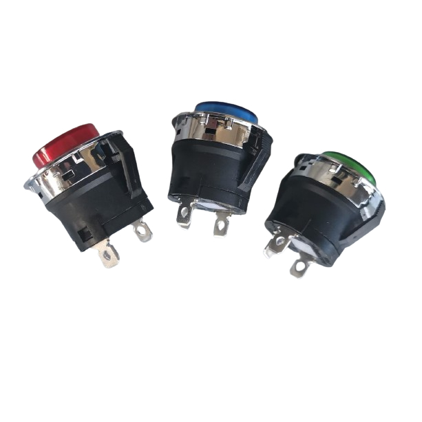 Jual Push Button Tombol on off bulat mobil aki anak Saklar Bulat 26mm ...