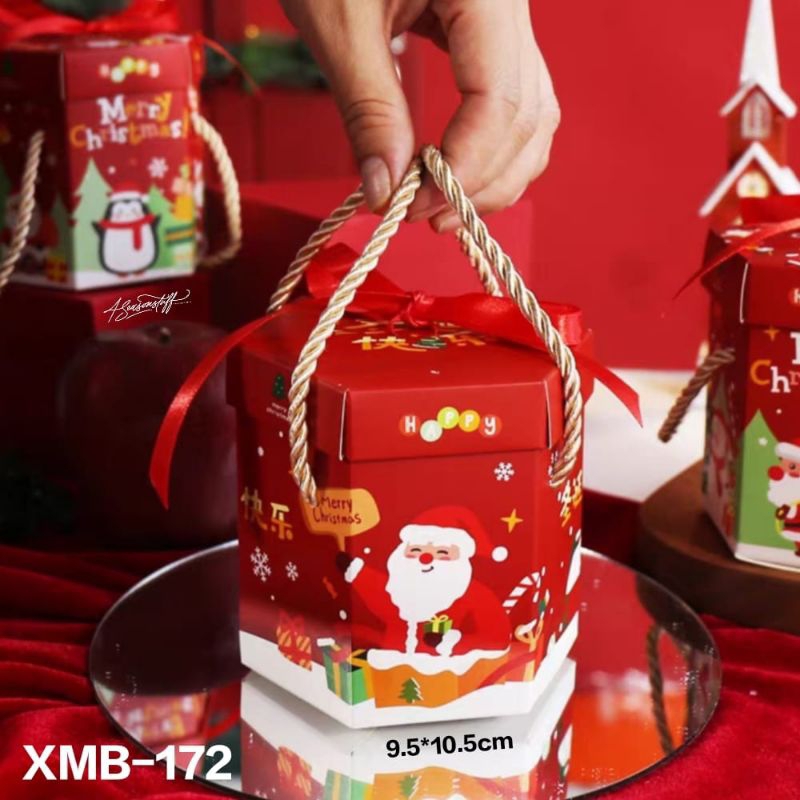 Jual XMB-172 Christmas Box Packaging Dus Kemasan Kue Natal Hampers ...