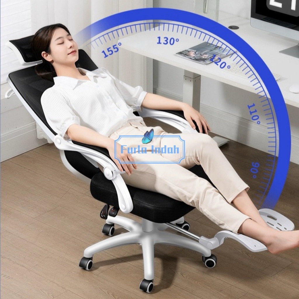 Jual kursi kantor kursi kerja kursi ergonomis footrest kursi gaming