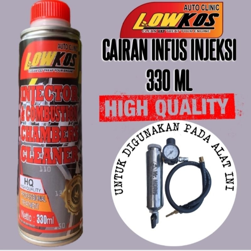 Jual LOWKOS Cairan Infus Injeksi Motor dan Mobil 330ml - Pembersih ...