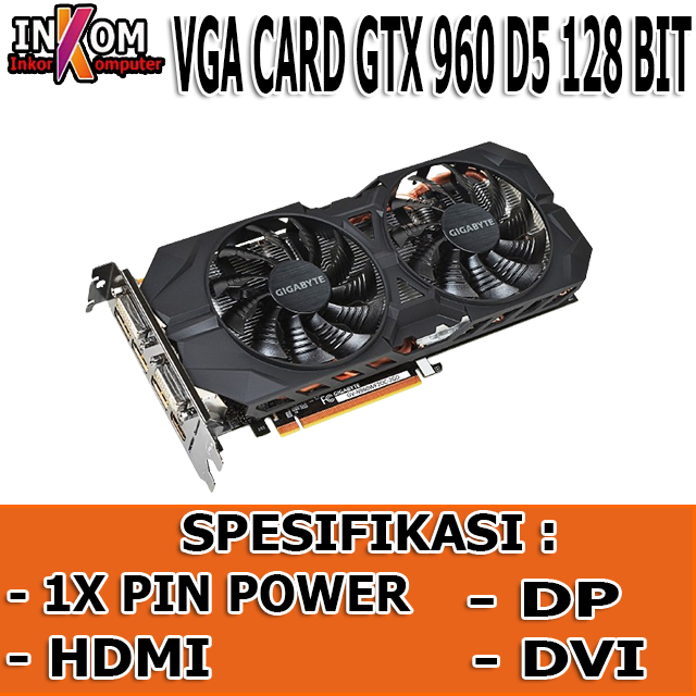 VGA Card Gaming VGA Geforce 960 2GB 3GB 4GB 128BIT DDR5 Merk Campur