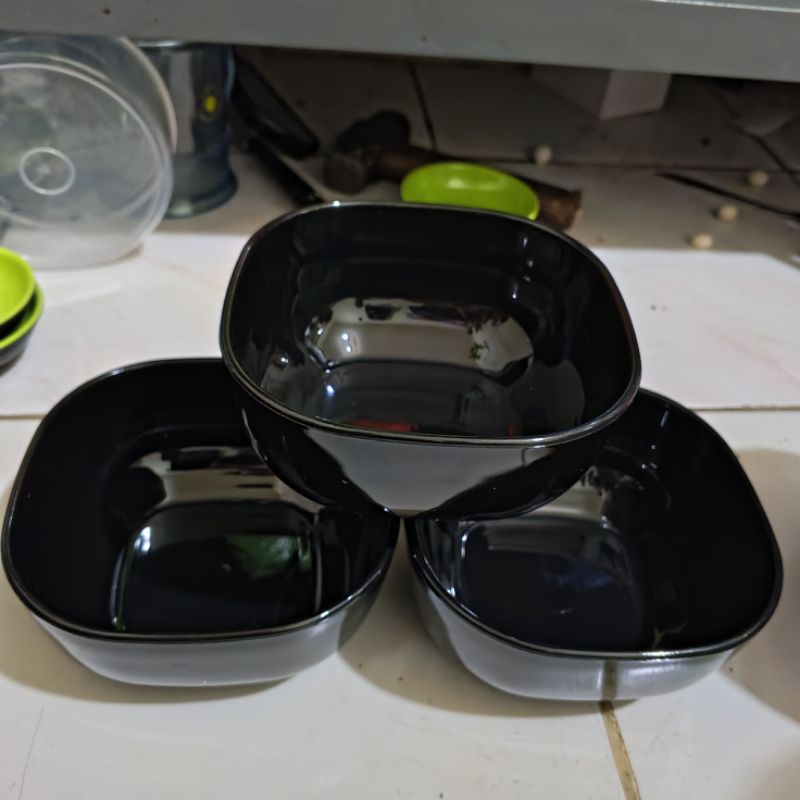 Jual 6PCS DW-MANDALIKA mangkok melamin hitam dinnerware 5.5inchi ...