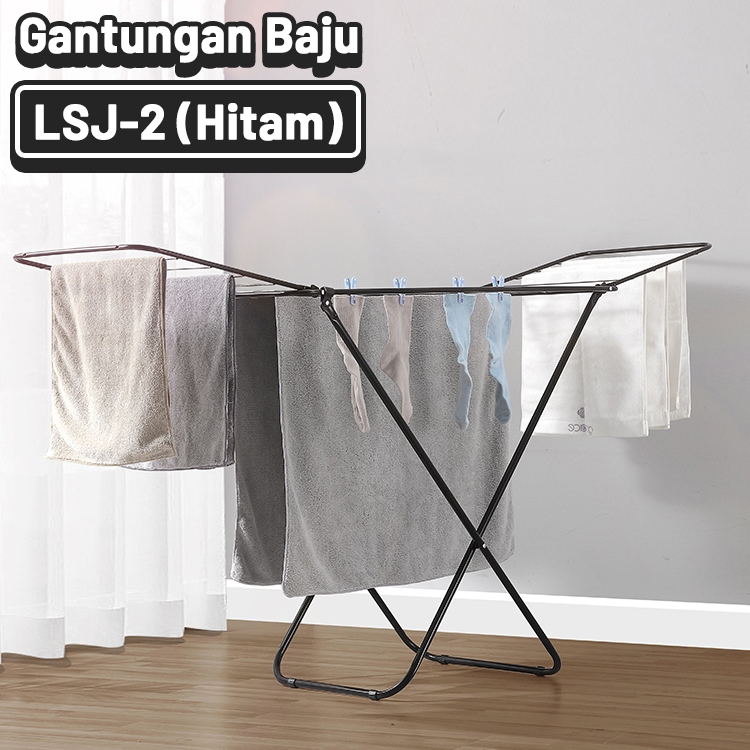 Jual World Home Jemuran Baju Lipat Stainless Steel Jemuran Pakaian Anti