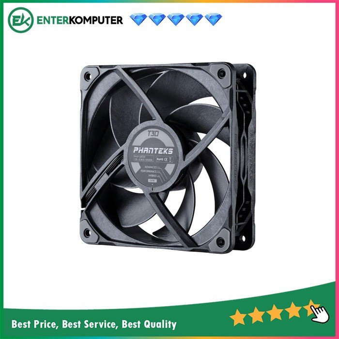 Ventilador Phanteks T30 120mm - Alto Rendimiento, PWM, Triple Modo
