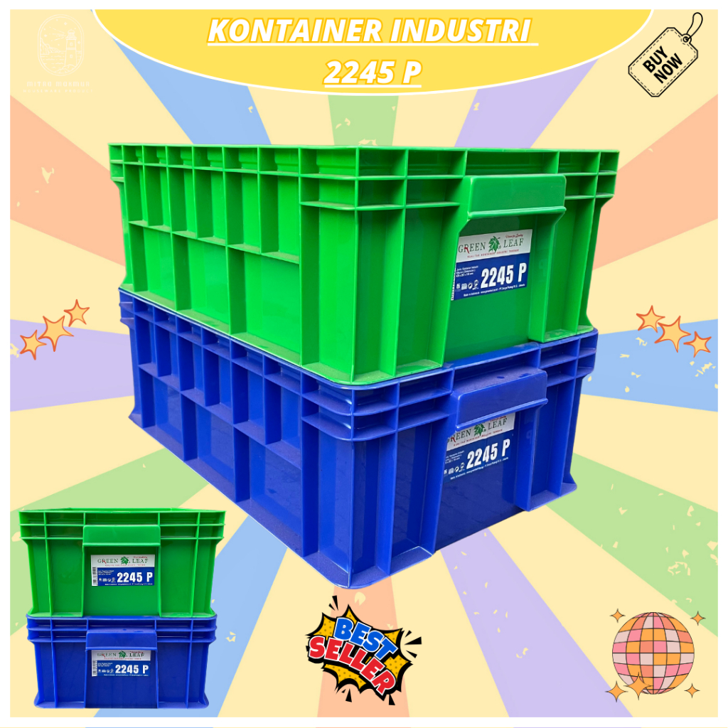 Jual Keranjang Industri 2245 2246 P / Container Box Industri Rapat ...