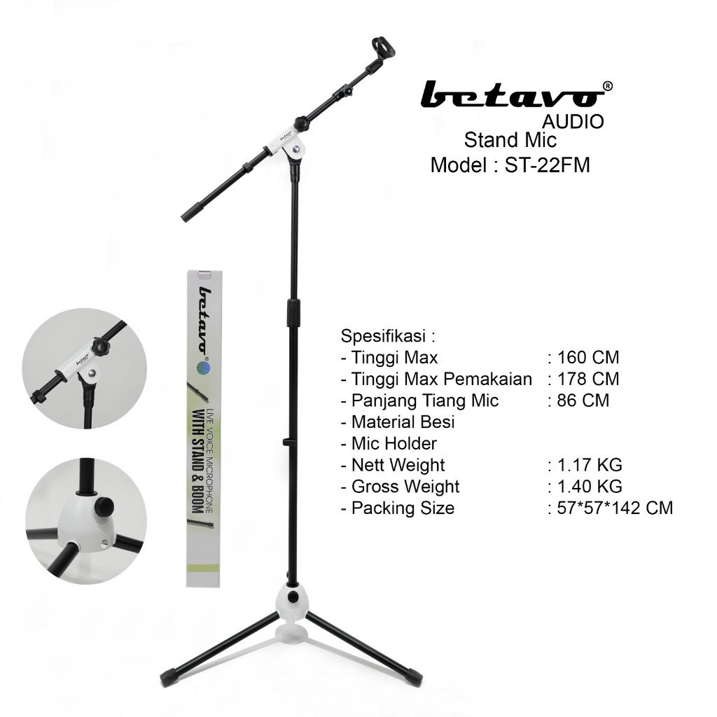 Jual Stand Mic Betavo St Fm Shopee Indonesia