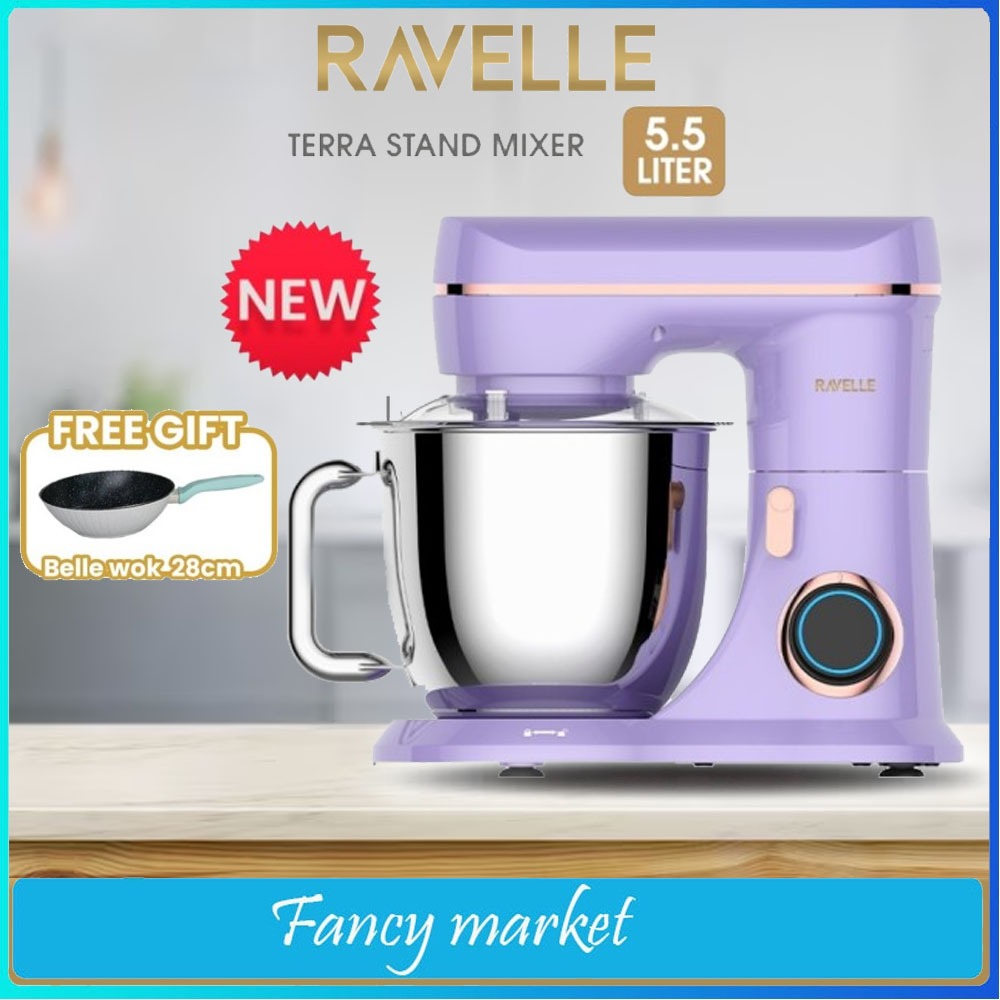 Jual NEW STAND MIXER RAVELLE TERRA SERIES Kapasitas 5.5 Liter Shopee Indonesia