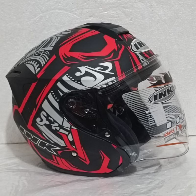 Jual Helm INK DYNAMIC Motif Seri #3 GunMetal Doff | Shopee Indonesia