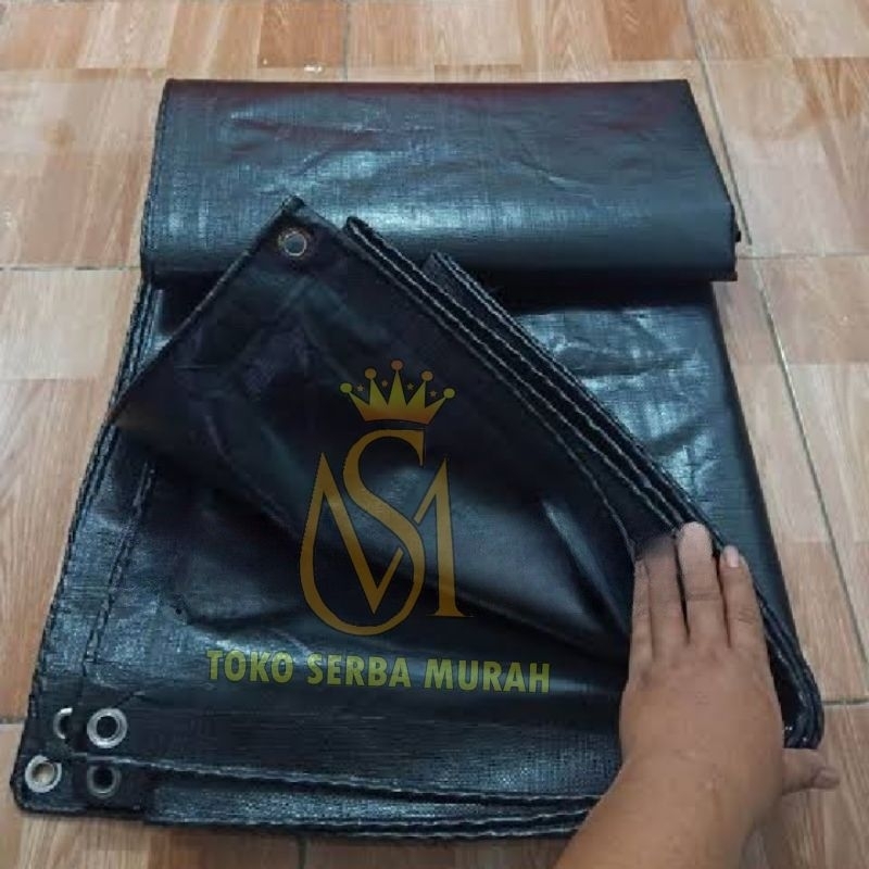 Jual Terpal 6x10 A12 warna Hitam black, tebal dan kuat, terpal jemuran ...