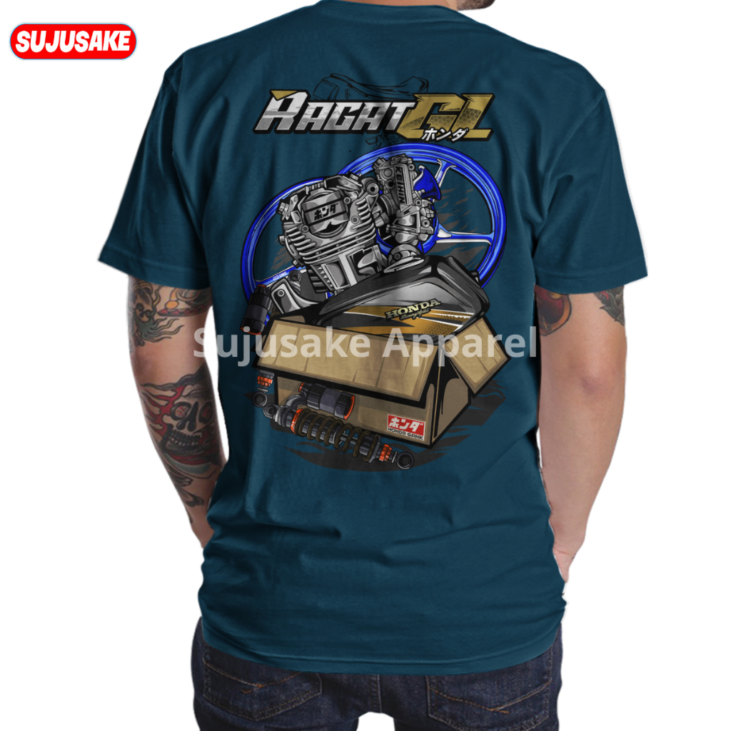 Jual Baju Kaos Atasan Pria Ragat Honda Gank Herex Gl 100 Gl100 Max Pro