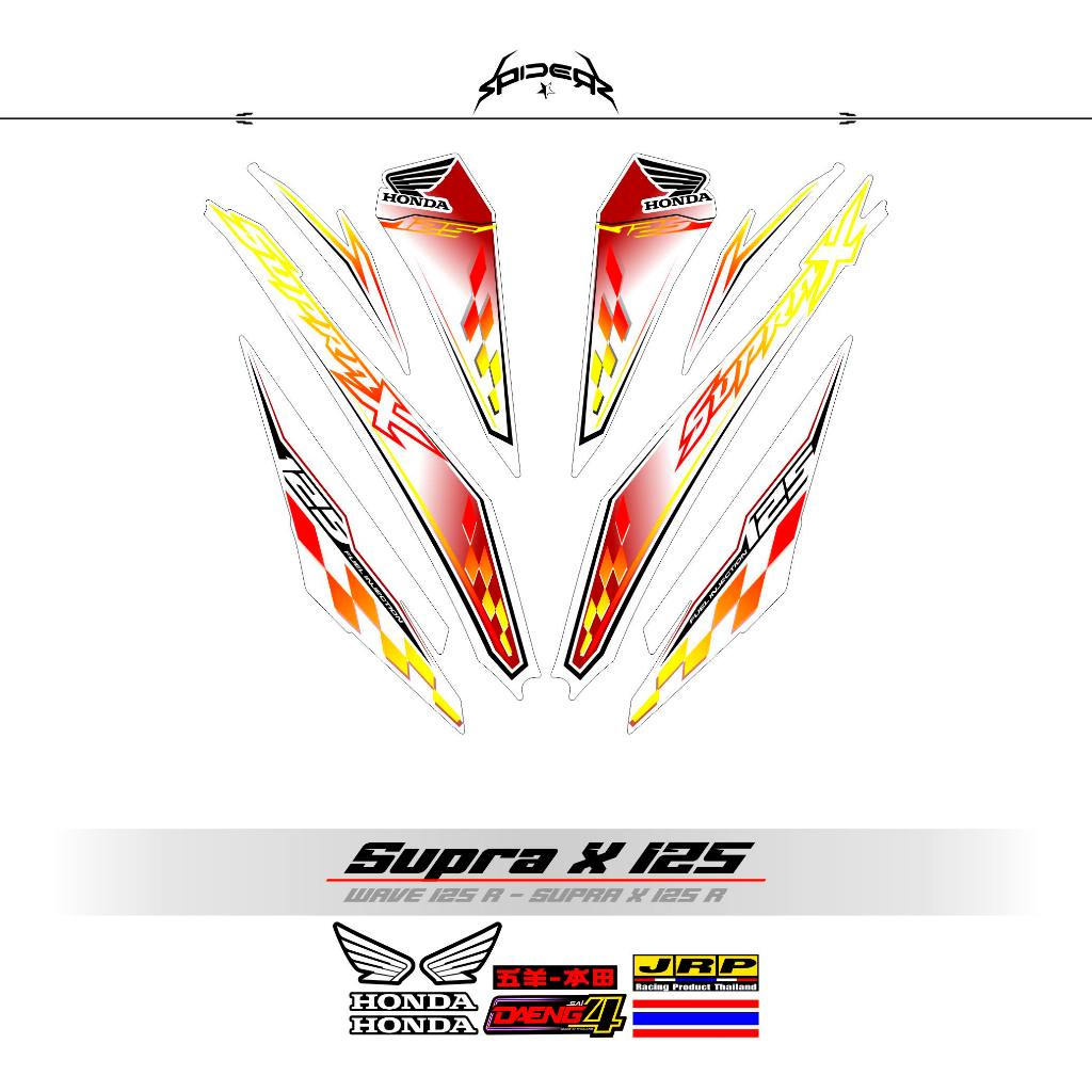 Jual STRIPING SUPRA X 125 R NEW MTF 56 / STIKER SUPRA X 125 FI ...