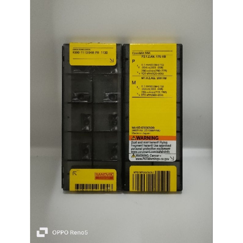 Sandvik R390-17 04 31E-PM 1130 Insert – 10pcs – Genuine & Brand New