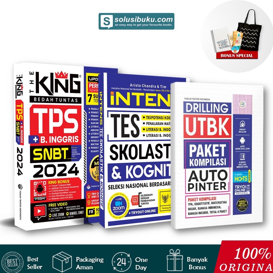 Jual [KODE T7EZ8] Buku The King Bedah Soal Dan Materi TPS SNBT 2024 ...