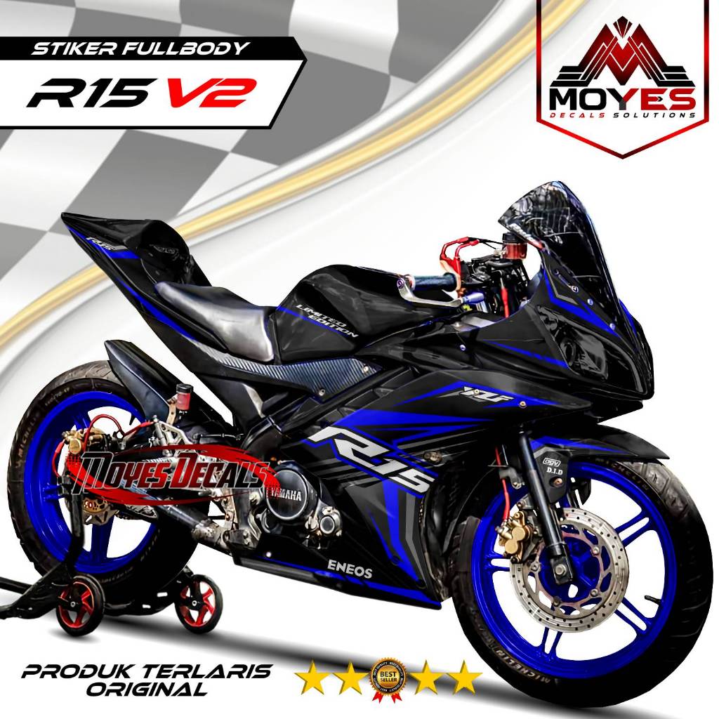 Jual (COD) Stiker Decal R15 V2 Sticker Decal Motor Yamaha R15 V2 ...