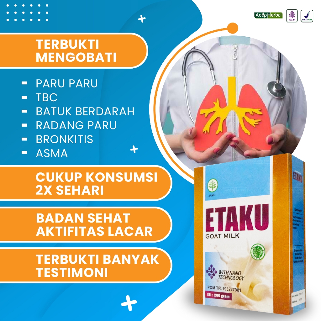 Jual Susu Etaku Untuk Paru Obat Infeksi Paru Paru Berair Paru Paru ...